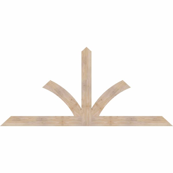 Ekena Millwork Richland Smooth Timber Gable Bracket, Douglas Fir, 96"W x 44"H x 1 1/2"D x 5 1/2"F, 11/12 Pitch GBW096X44X0206RIC00SDF - main